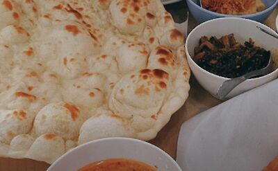 Curry and naans, Phuket.