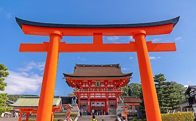 Torii Gate in Kyoto, Japan.
