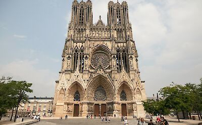 Cathedral Notre Dame de Reims, France. Unsplash: Reno Laithienne