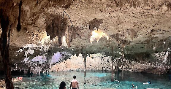 Walking down to the cenote, Tulum, Mexico. CC:Mexico Kan Tours