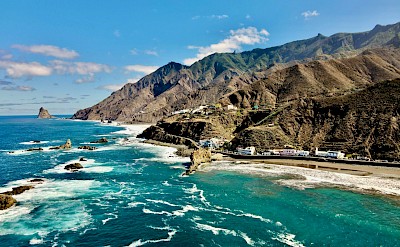 Beach and cliffs, Tenerife, Spain. Unsplash@Mark Pisek