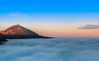 Clouds around the base of Mount Teide, Tenerife, Spain. Unsplash@Gustavo A Perez