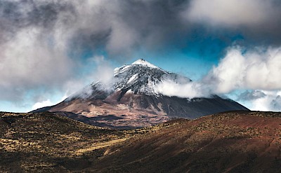 Snow on the cap of Mount Teide, Tenerife, Spain. Unsplash@Marek Piwnicki