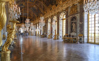 Interior of Palace of Versailles. Unsplash: Jean Philippe Del Berghe