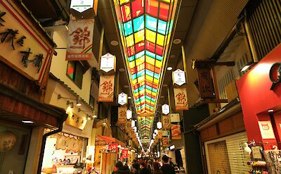 Colourful lights, signs, symbols and shops, Kyoto, Japan. Unsplash: Rebecca Clarke