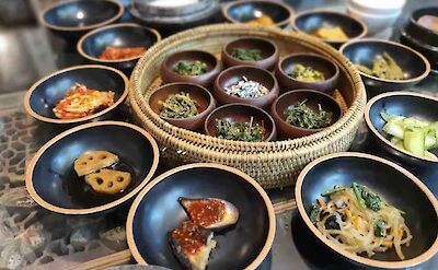Temple cuisine, Seoul, South Korea.