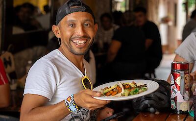 Tour guide with brunch, Tulum, Mexico. CC:Mexico Kan Tours