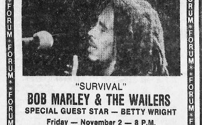 Vintage Bob Marley CKOI gig poster. Montreal Concert Poster Archive@Flickr