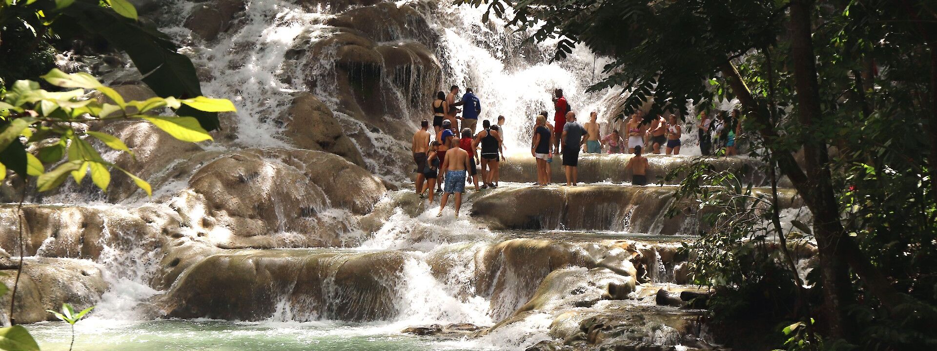 Climbing up Dunn's River Falls, Jamaica. Thank You (24 Millions ) Views@Flickr