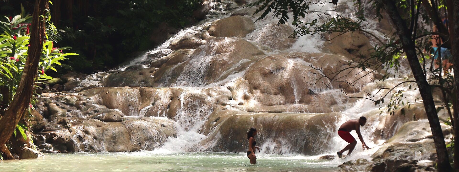 Scaling Dunn's River Falls, Ocho Rios, Jamaica. Flickr: Thank you 24 millions views