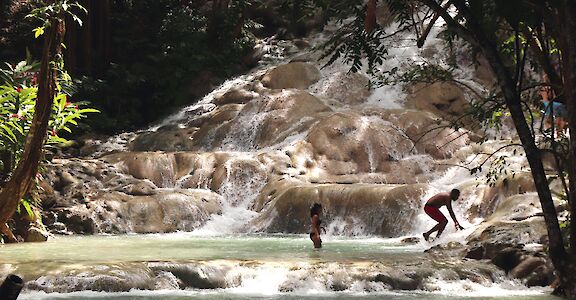Scaling Dunn's River Falls, Ocho Rios, Jamaica. Flickr: Thank you 24 millions views