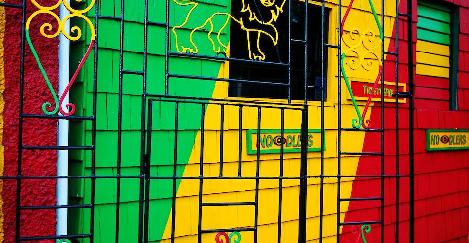 Bob Marley Museum gates, Kingston, Jamaica. Flickr: Christina Xu