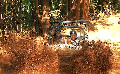 ATV in the mud, Yaaman adventure park, Jamaica.