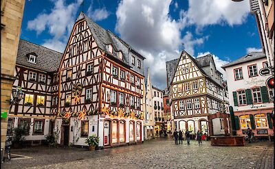 Half-timbered architecture in Mainz, Germany. Flickr:Urko Korronsoro