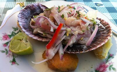 Ceviche de Leguardo in Peru! Flickr:Patty Ho