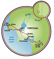 Portugal, Land of Contrasts Map