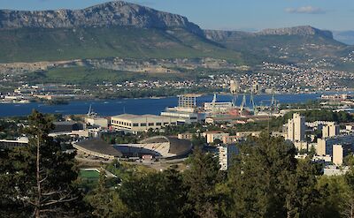 Poljud Stadium from afar, Split, Croatia. David Jones@Flickr