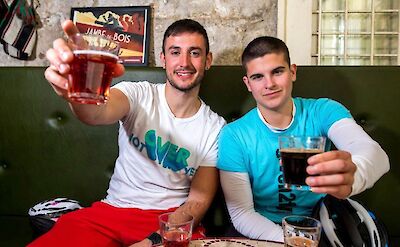 Sampling a local beer, Split, Croatia. CC:Given2Fly Adventures