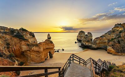 Sunset at Ponta da Piedade, Lagos. Unsplash:GettyImages