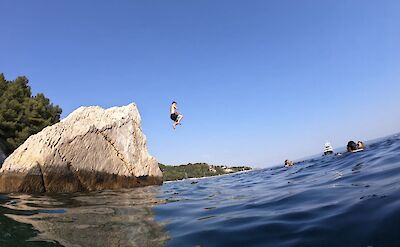 Jumping into the sea, Split, Croatia. CC:Given2Fly Adventures