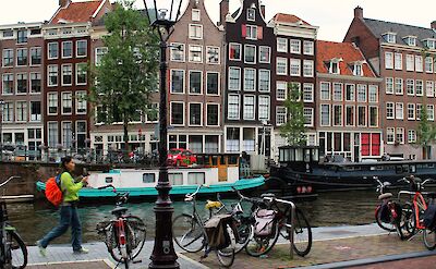 Canal near Anne Frank House, Amsterdam, Netherlands. Michael Costa@Flickr