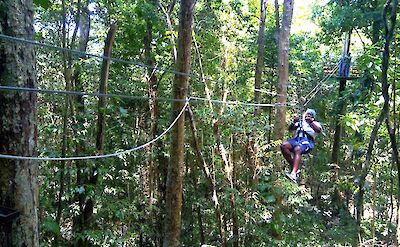 Zipline fun, Jamaica. CC:El Sol Vida