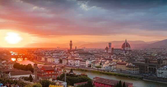 Sunset in Florence. Unsplash:Heidi Kaden