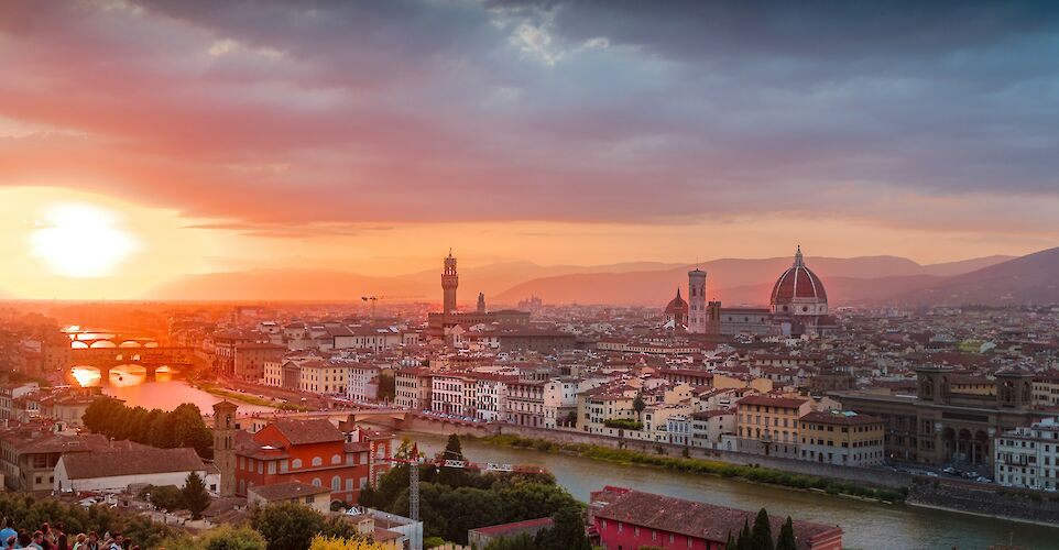 Sunset in Florence. Unsplash:Heidi Kaden