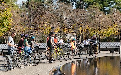 Group tour of the Tidal Basin, Washington DC, USA. CC:Unlimited Biking