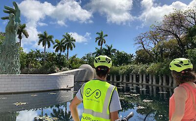 Viewing the lake, Miami, Florida, USA. CC:Unlimited Biking