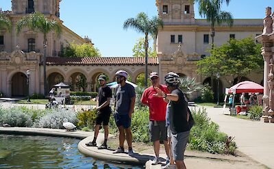 Group tour of Balboa Park, San Diego, California, USA. CC:Unlimited Biking