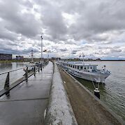 MS Rigoletto at the dock | Bike & Boat Tour