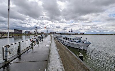 MS Rigoletto at the dock | Holland Bike & Boat Tours