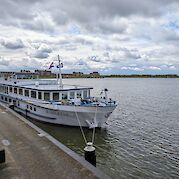 The MS Rigoletto at the dock | Rigoletto | Bike & Boat Tour