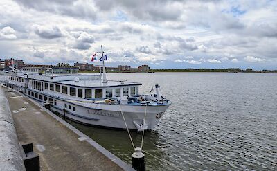 The MS Rigoletto at the dock | Holland Bike & Boat Tours