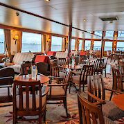 Plenty of seats in the saloon/bar | Rigoletto | Bike & Boat Tour