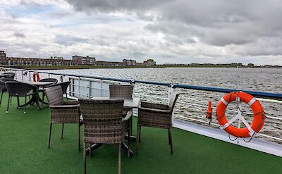 The sundeck on the MS Rigoletto | Holland Bike & Boat Tours