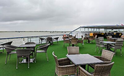 The sundeck on the MS Rigoletto | Holland Bike & Boat Tours