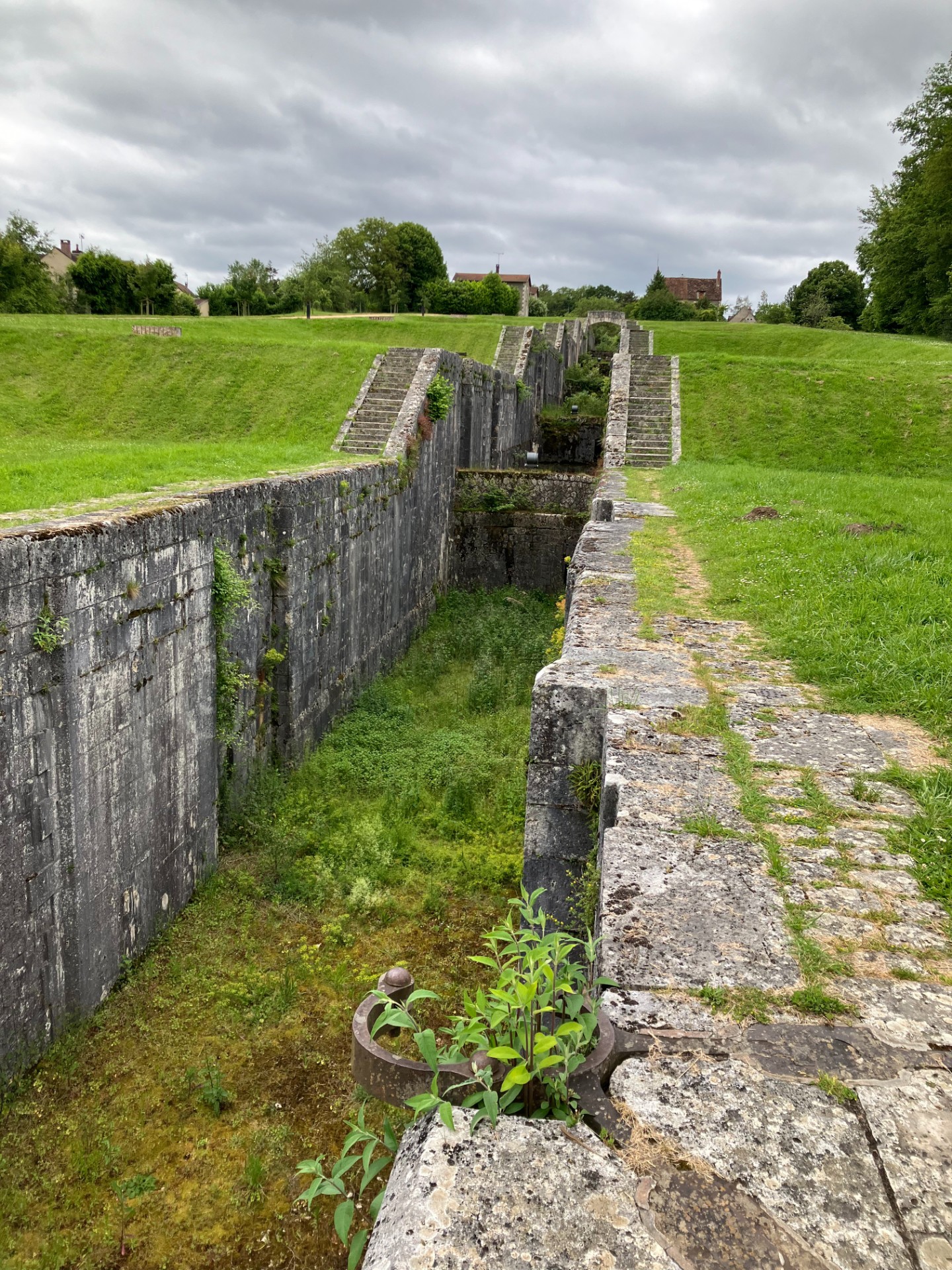 The seven locks at Rogny