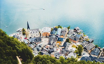 Hallstatt from above, Austria. Unsplash@Ivan Rohovchenko