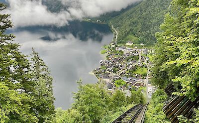 Salzbergbahn Cablecar to Salzwelten Salt Mine in Hallstatt Flickr:Sonse