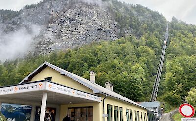 Salzbergbahn furnicular to the Hallsatt Salt Mine Flickr:Michael Miley