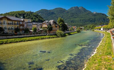 The Traun River passing through Bad Ischl. Flickr:Skaja Lee