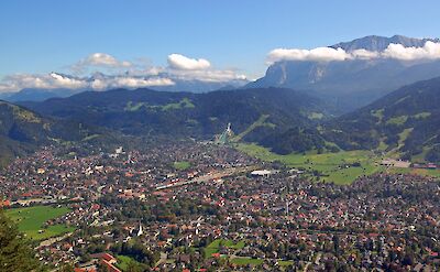 Aeriel view of Garmisch-Partenkirchen. Flickr: Pixeltuefel