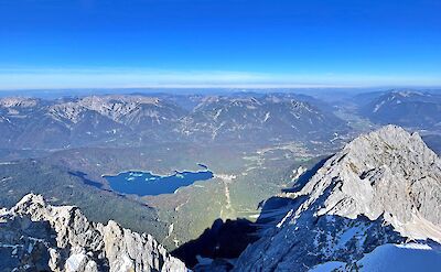 Panoramic view from Zugspitze. -to