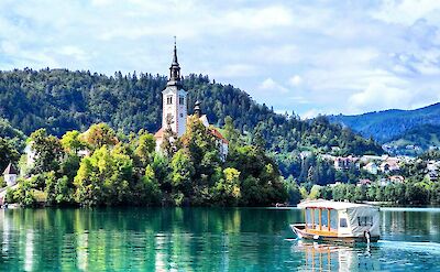 Lake Bled and Slovenia's only island. Unsplash:Maria Clara Cavallini