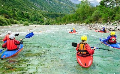 Kayaking in Slovenia. -to