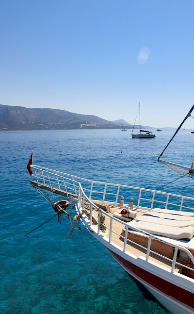 On a boat in Bodrum, Turkey. Unsplash@Georgii Eletskikh