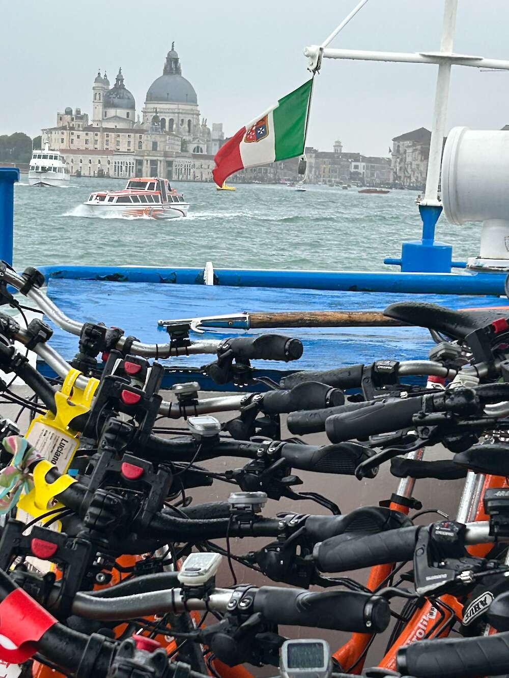 Bikes loaded up in Venice