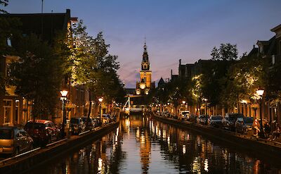 Alkmaar city at night. unsplash:Job vermeulen